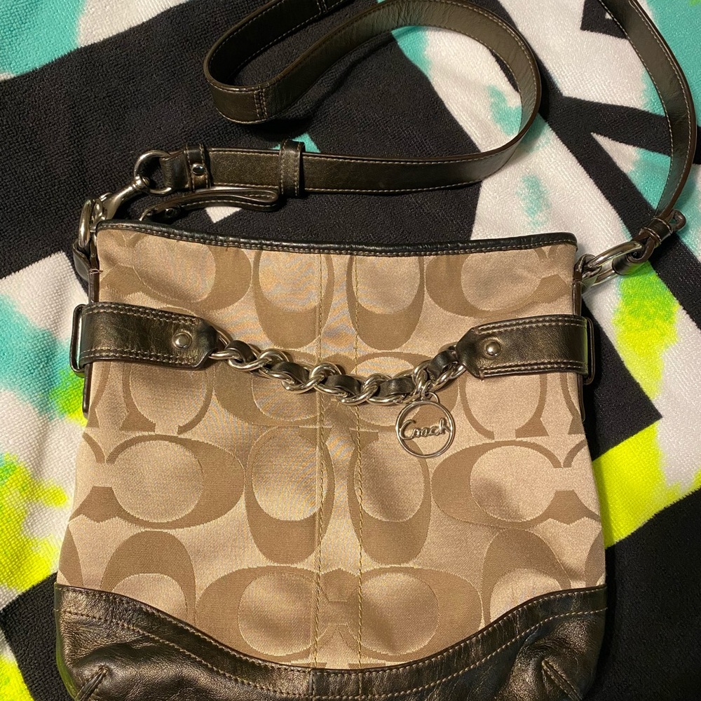 Coach Signature Chain Crossbody bag F19730 - Picture 2 of 13